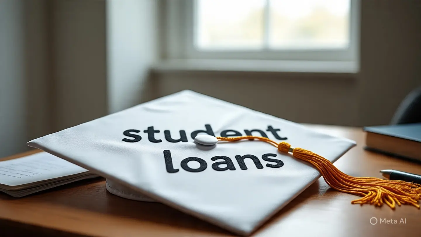 Graduation cap labeled student loan representing changes in student loan forgiveness, repayment plans, and tax treatment under the One Big Beautiful Bill Act.